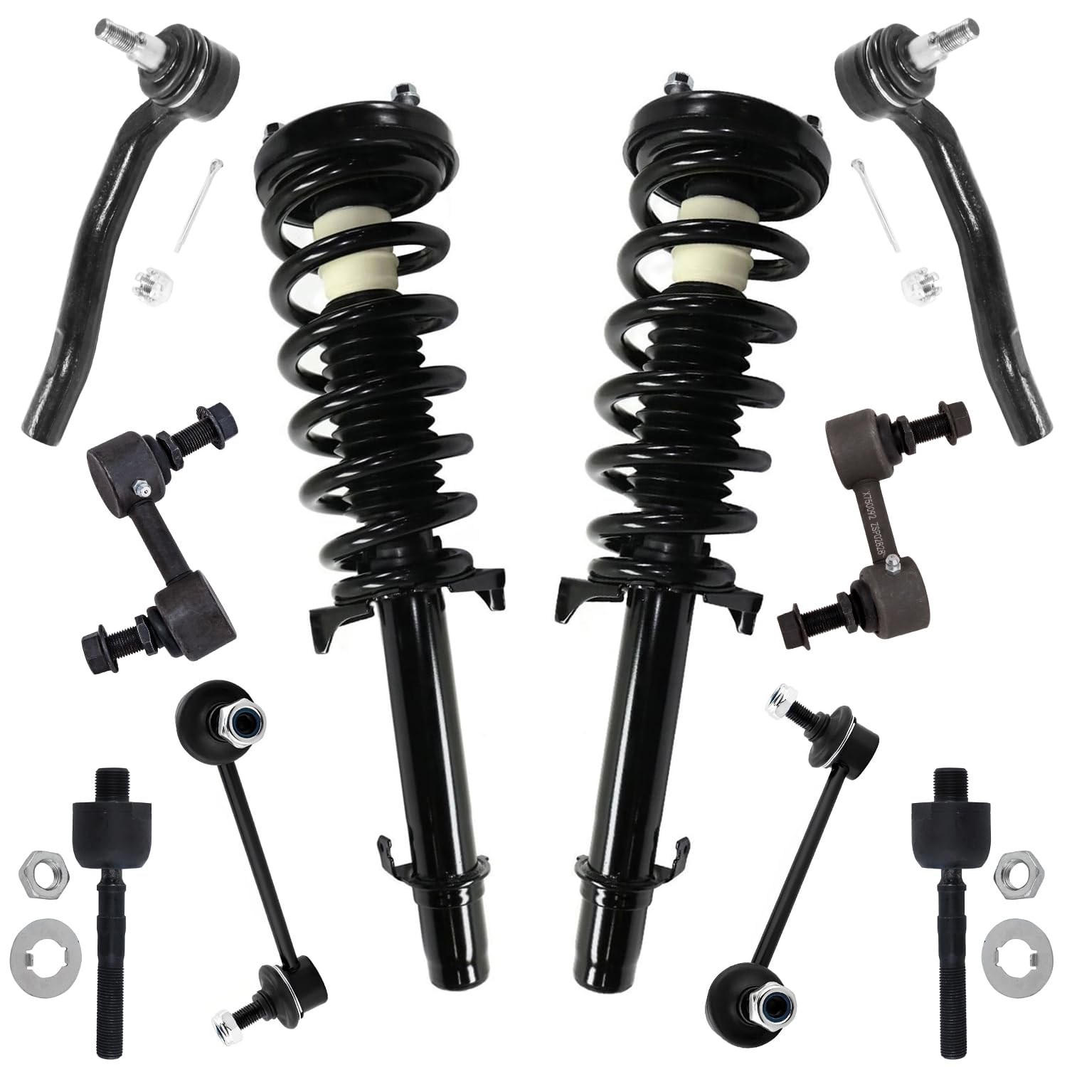 Detroit Axle - 10pc Strut Suspension Kit for 2009-2014 Acura TL Base