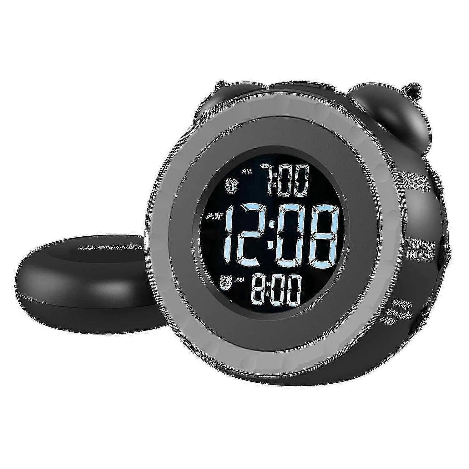 JOYHAPPST 2025 Loud Dual Alarm Clock For Heavy Sleepers Or Hearing Impaired