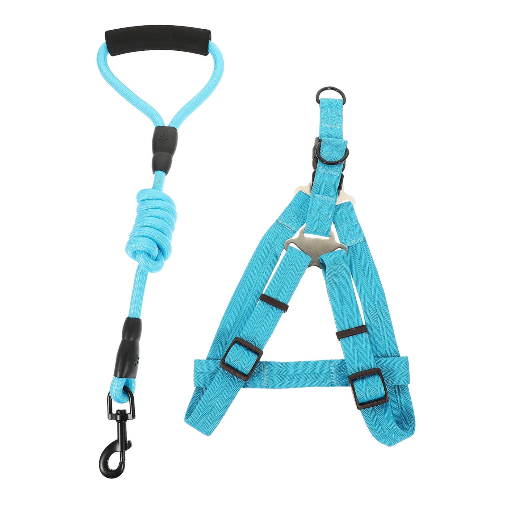 BESTonZON 1 Set Large Breed Dog Leash Harness Adjustable Outdoor Nylon Pet Walking Controller for Dogs Durable and Wear Resistant Design for Training and