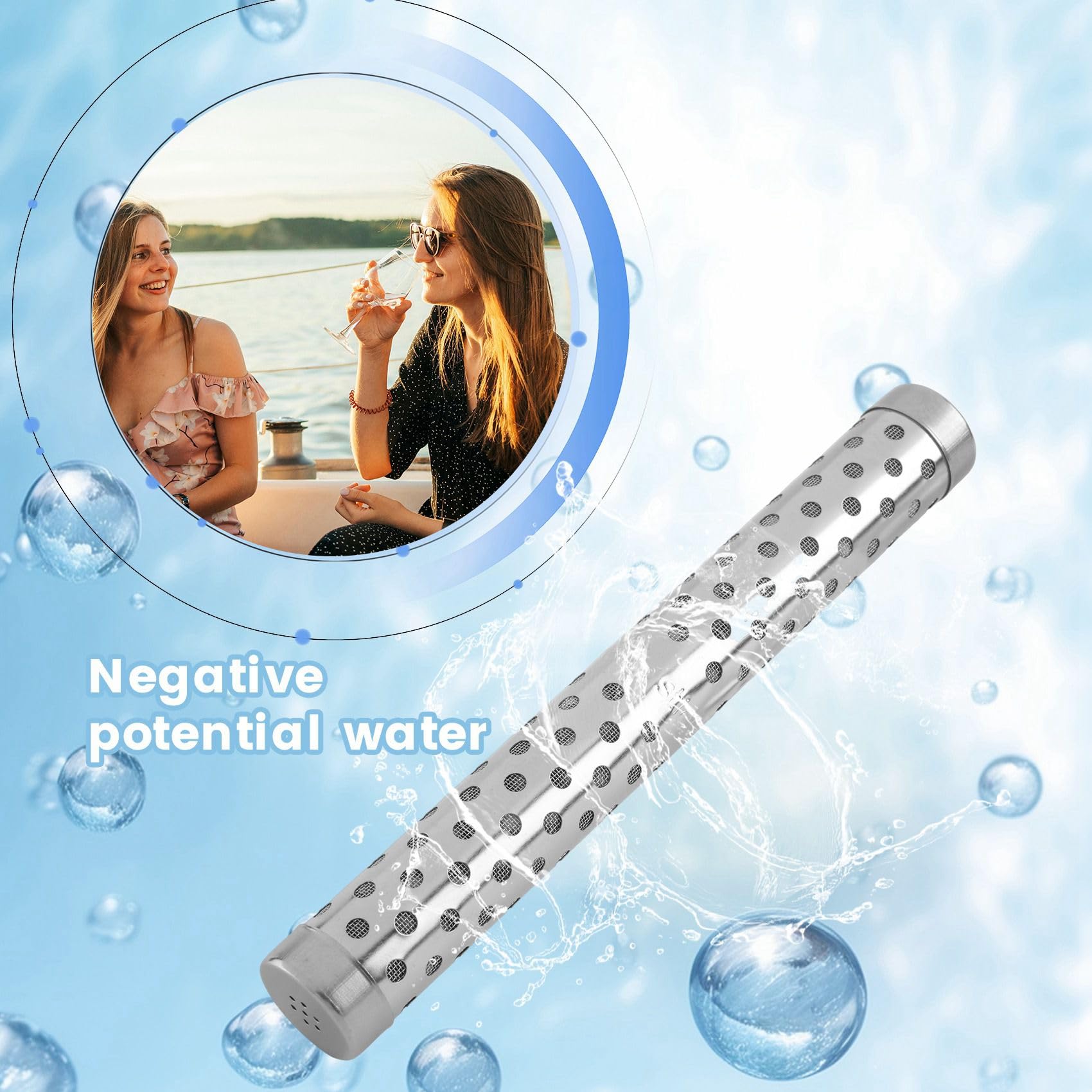 Health PH Ionizer Ion Negativo Purificador de Agua Alcalina Stick Nano Hoc