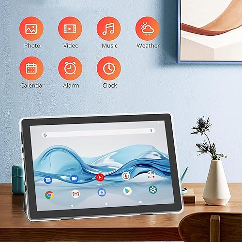 Miniatura 2 de Tablet Android 14, tableta 2 en 1 de 10.1 pulgadas con procesador Octa-Core, 8GB RAM+64GB+1TB Expand, batería de larga duración, WiFi 2.4G/5G, BT,