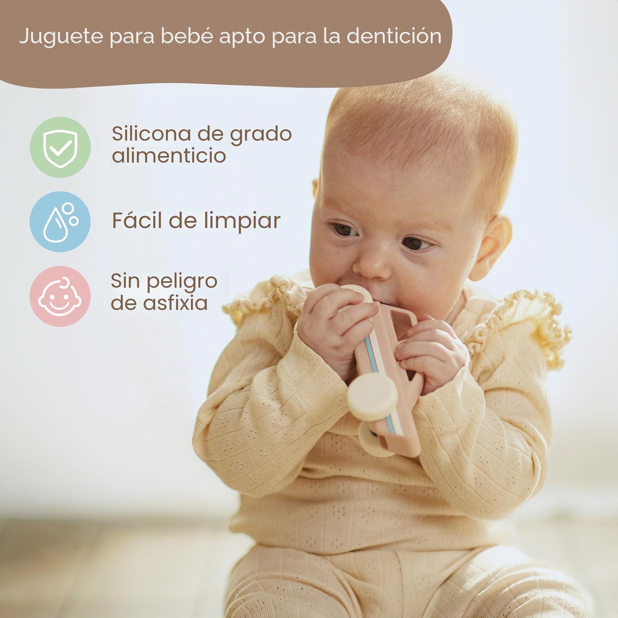 Moonkie Roll & Go Coches para Niños, Paquete de 3, Coches Juguete Silicona Blanda, Regalo Niño 6 Meses+ 1 2 3 Años, Mordedor Bebe, Juguetes Montessori, Coches para Bebes sin BPA, para Casa y Viaje