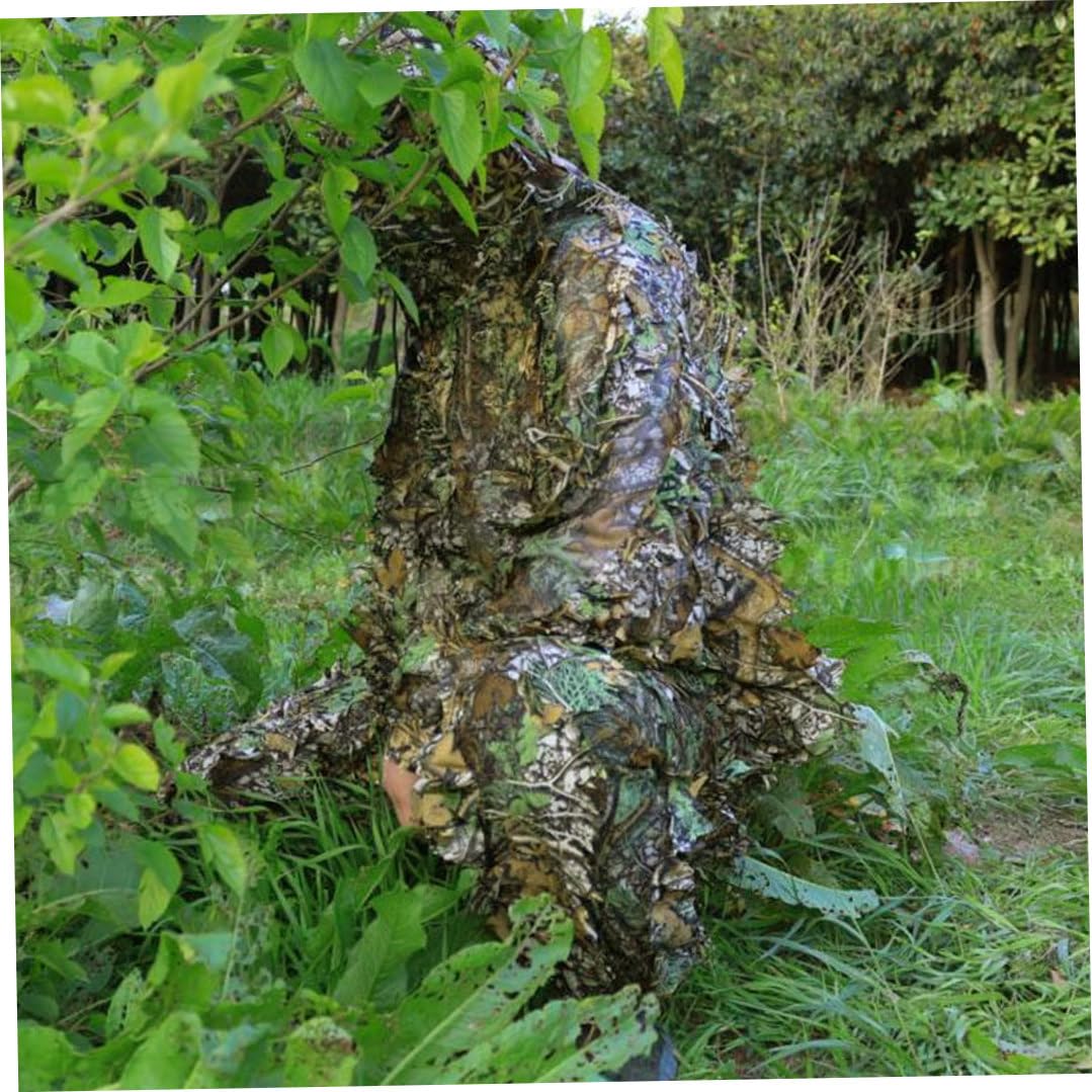 Actualización de Ghillie Traje al Aire Libre 3D Ligero liviano Ligero de Camuflaje de Camuflaje Jungle.