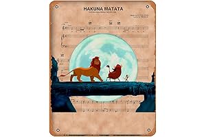 AirBnk Lion King Simba Timon and Pumba Hakuna Matata Poster