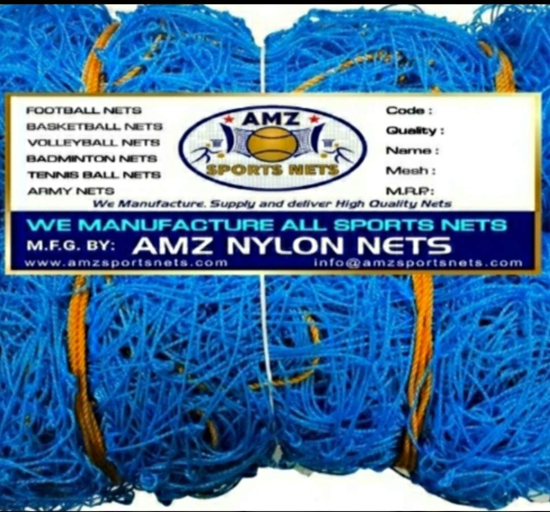 AMZ sports nets Football Goal net Blue 24x8x6