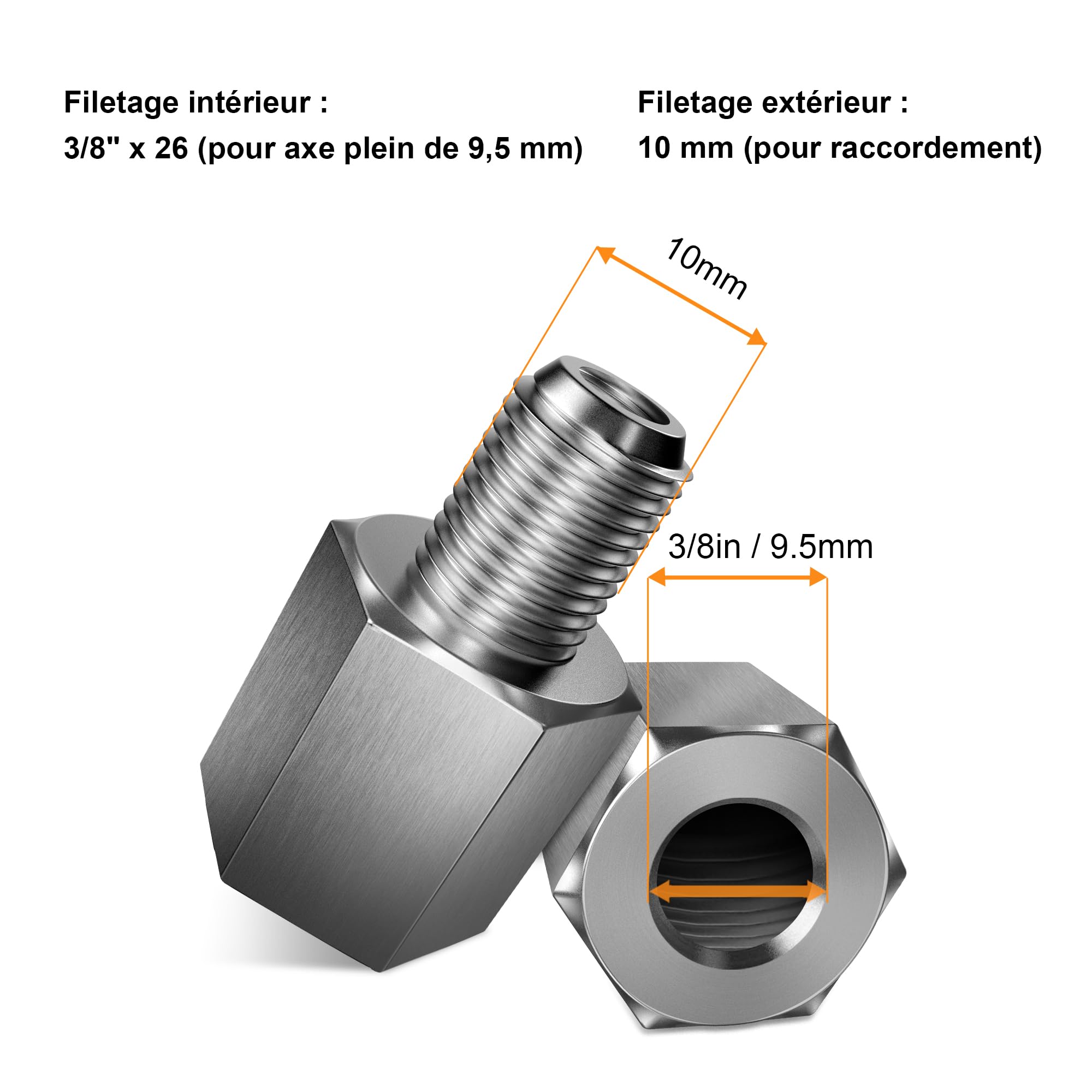 Adaptateur d'embrayage Universel pour remorque de vélo