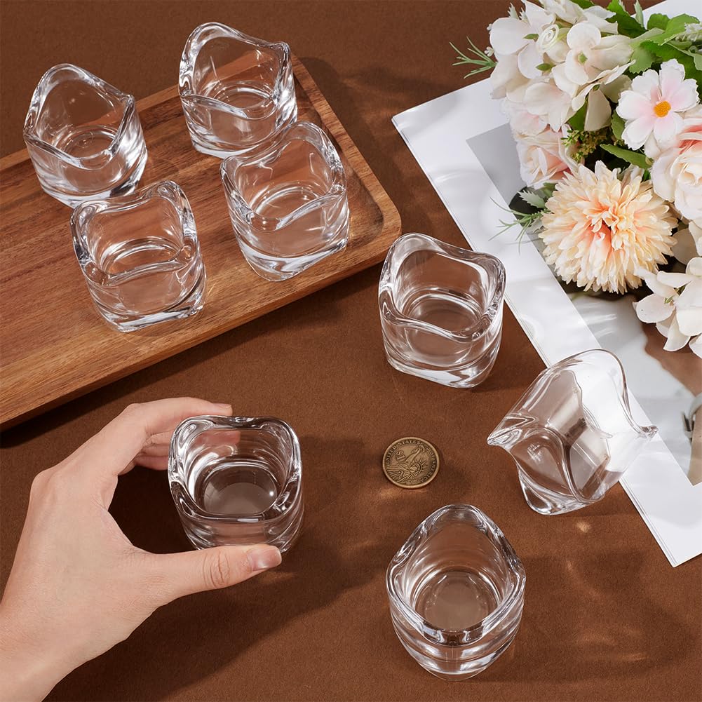 Confezione da 14 portacandele votivi, 5,7 cm, piccoli portacandele in vetro per matrimoni, centrotavola, decorazioni per la casa, proposte di Natale, Ringraziamento, eventi e feste