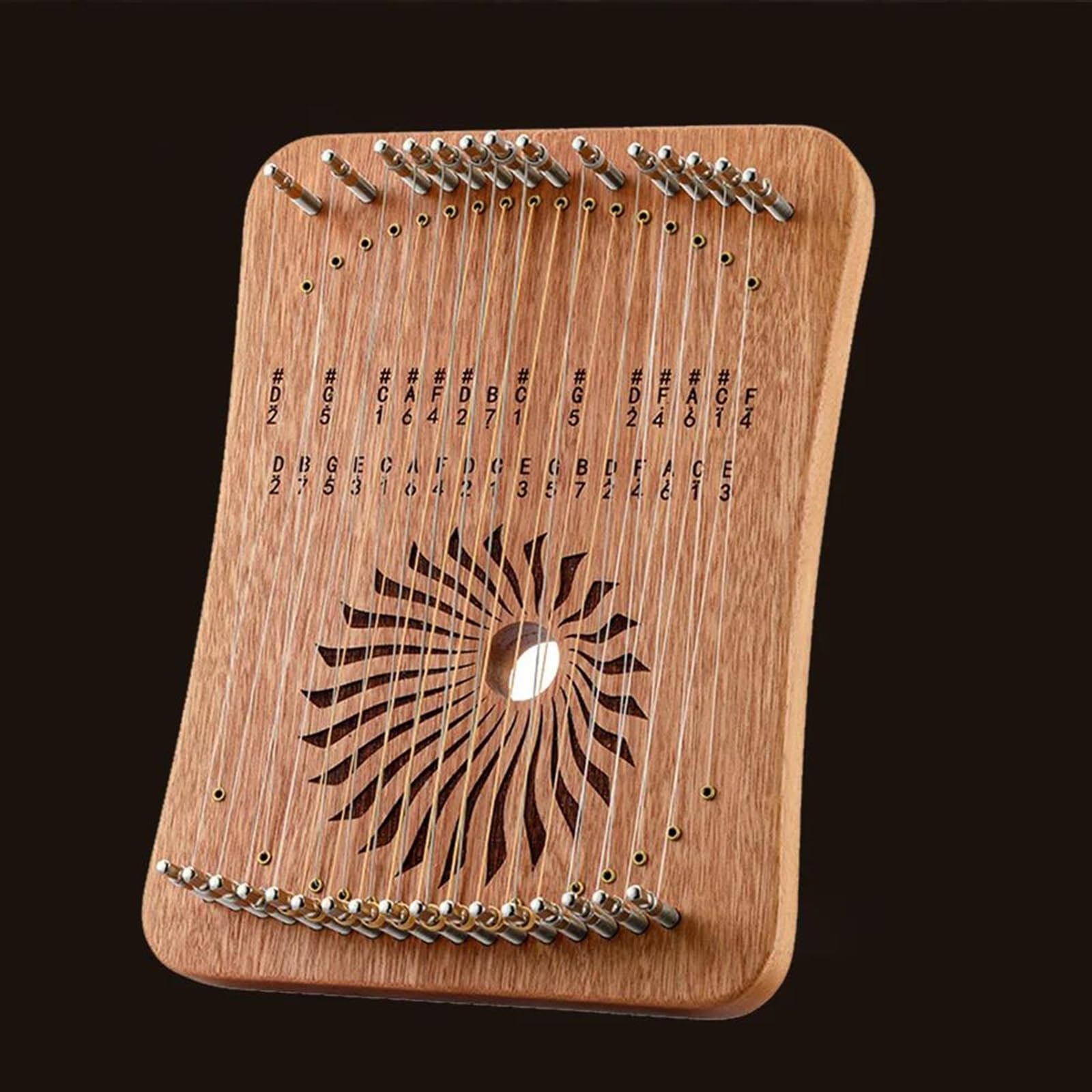 harfe instrument 17/31 Saitige Harfe Lyra Professionelles Fingerspiel 31/17 Saiten Harfe Lyra Klavier Anfänger Tragbares Instrument(17 sandalwood)