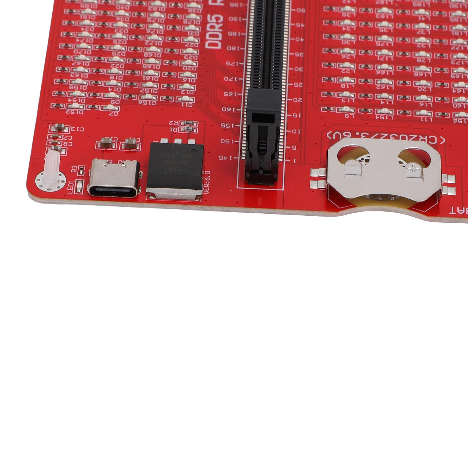 4-in-1-RAM-Speichertesterkarte, Diagnoseanalysator mit Leuchtanzeige für DDR3 DDR4 DDR5 UDMM und RDIMM, für Desktop-PC und Server