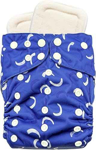 Sprout - Pañal de tela de bolsillo ajustable y reutilizable con 1 inserto, suave, lavable, a prueba de fugas (puntas cósmicas)