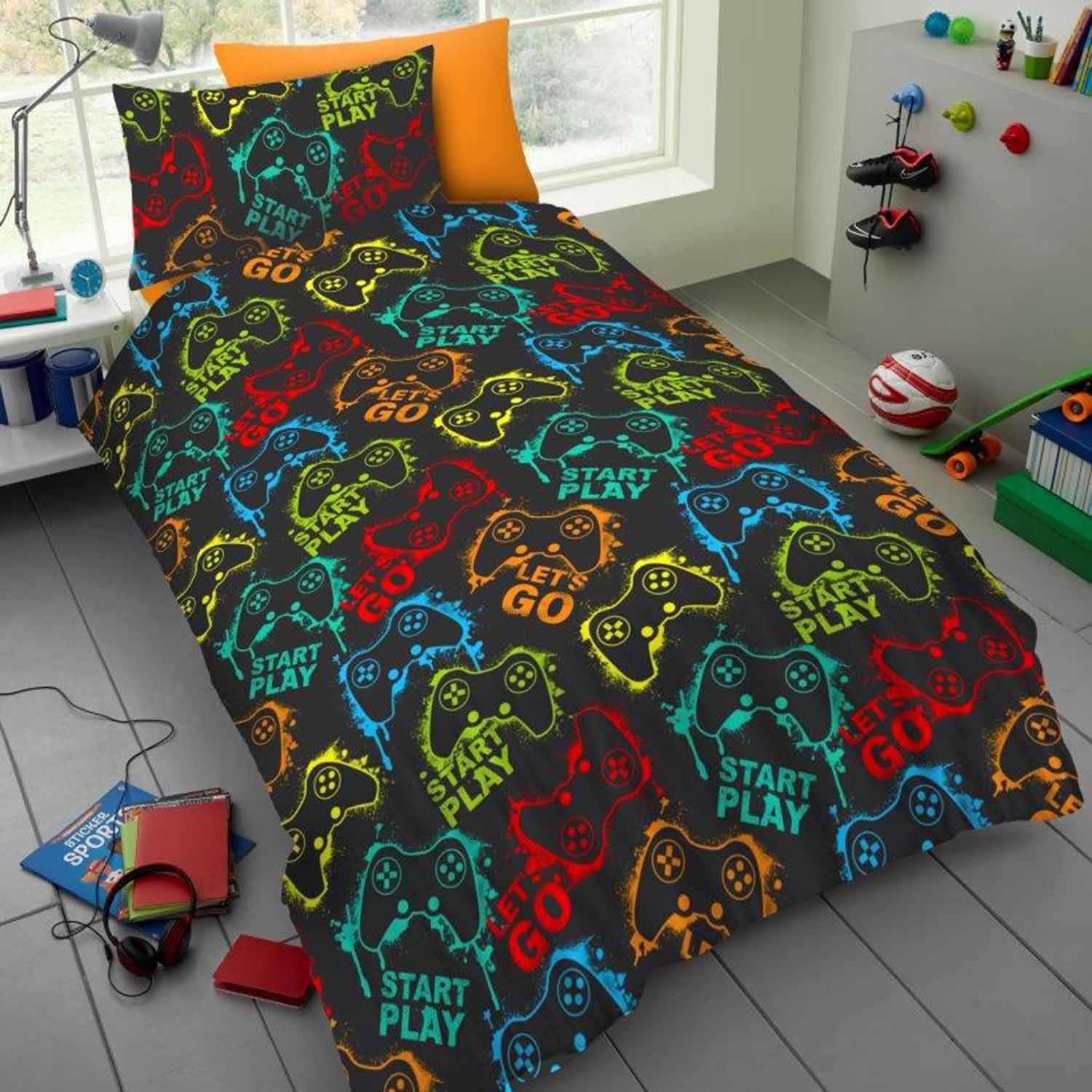 GC GAVENO CAVAILIA Microfiber Kids Duvet Covers Single (135x200 cm) | Extra Soft Kids Boys Bedding | Comfortable 2 Piece Quilt Cover with Pillowcase | Washable Linen