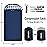 HiZYNICE Sleeping Bags for Adults Cold Weather Zero Degree Extra Large Sleeping Bag Adult Big and Tall Winter Camping XXL,Navy Blue Right Zip,90 x 39