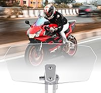Vista 8 de Goldfire Extensión Universal de Parabrisas de Motocicleta Parabrisas Extendido Deflector Extensión de Parabrisas de Motocicleta Deflector de Viento