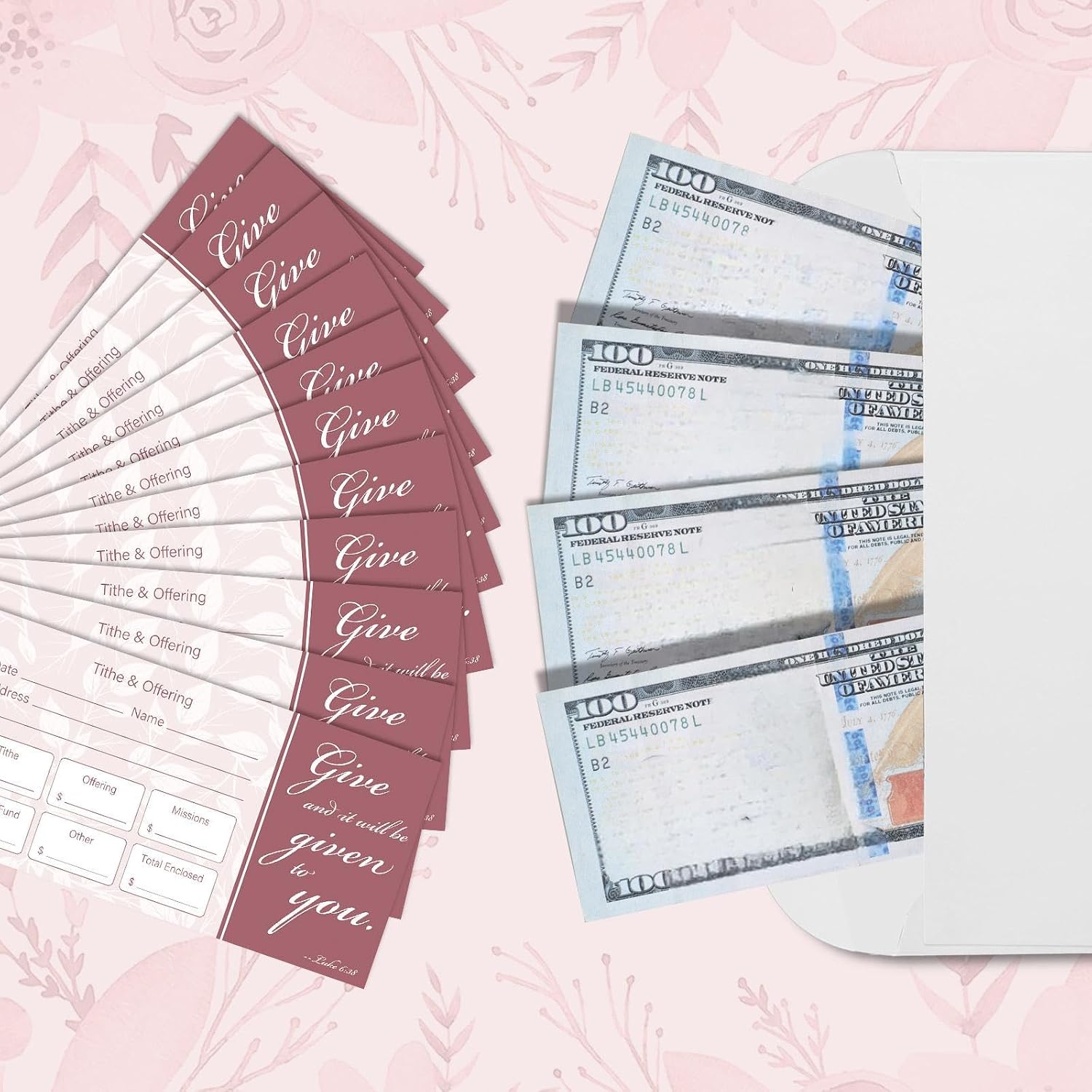 Eaasty 200 Pieces Church Offering Envelopes My Offering Bill Size Envelope Church Tithe Envelopes for Donations, Religious Occasions(Simple Style)