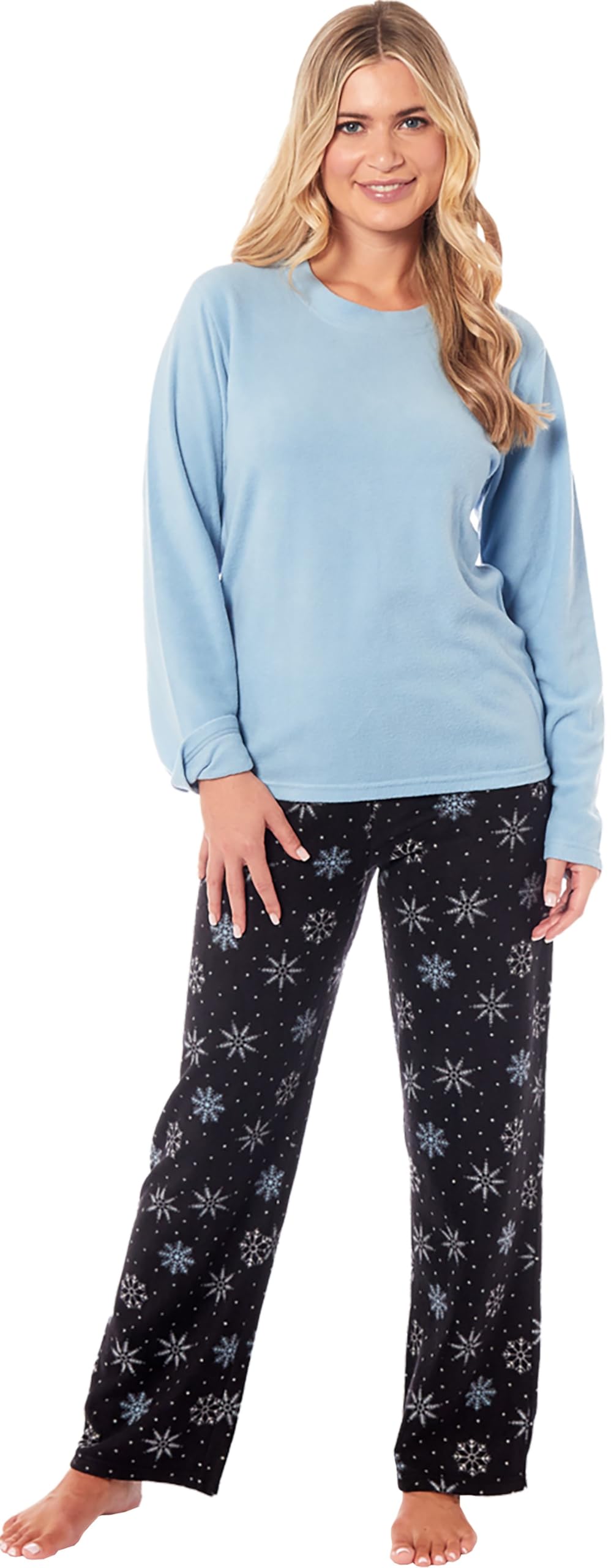 KATE MORGAN Womens Pyjamas Warm Fleece Pyjamas for Women Sets Pjs S-XL | Soft Twosie Pyjam...