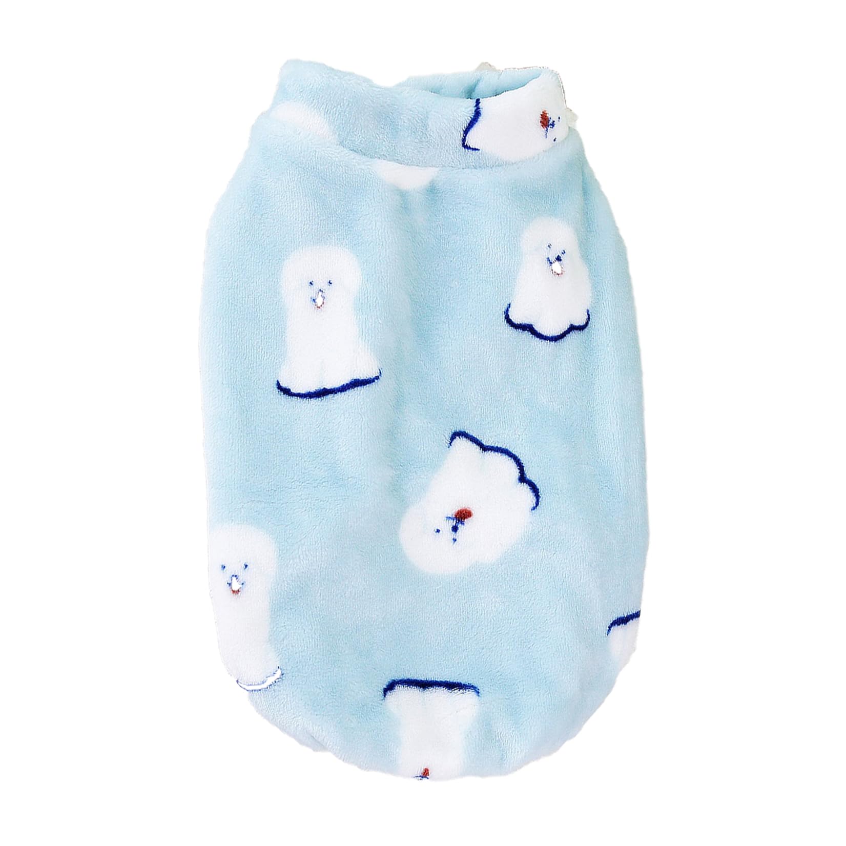 Zunea Flannel Dog Sweater Jumpers for Small Medium Dogs Pullover Corgi Winter Jacket Coats Fuzzy Fleece Puppy Clothes Cute Soft Warm Cold Weather Dachshund Vest Pet Apparel Blue L - Image 3