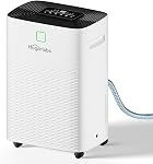 HOGARLABS 34 Pint Smart Dehumidifiers for Home and Basements, with 3 Working Modes, Overflow Protection, and Auto Shut off Restart. Ultra Silent Dehumidifier with Drain Hose and Digital Control Panel.