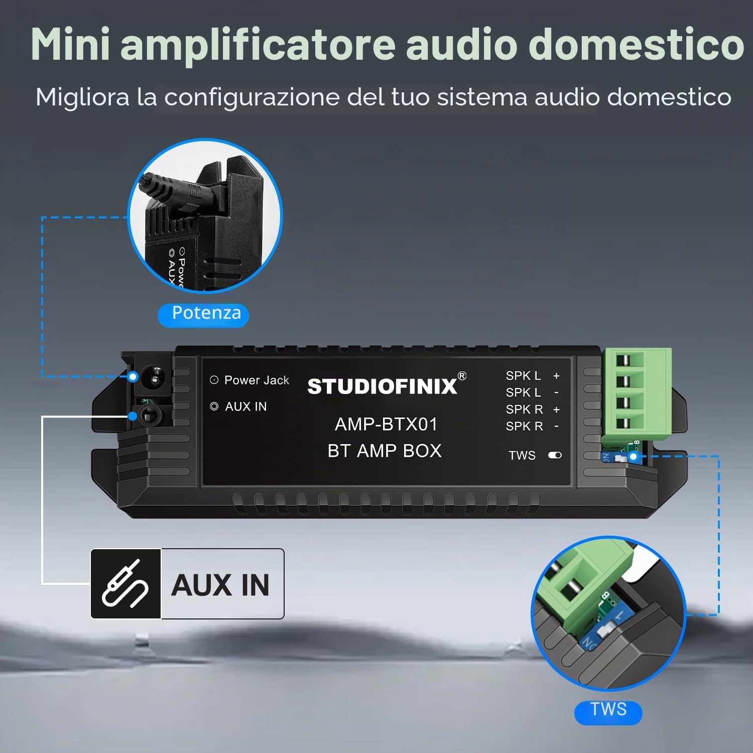 STUDIOFINIX - Sistema di altoparlanti da incasso per soffitto Bluetooth da 5,25" e 600 Watt adatto per interni, cucina, home theater, camera da letto, ufficio, patio coperto (2 altoparlanti)