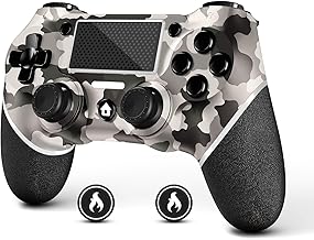 AceGamer Wireless Controller for PS4 Gamepad Compatible with PS4/Pro/Slim Double Shock/Touchpad/Headphone Jack/Six-axis Motion Control (Camouflage)