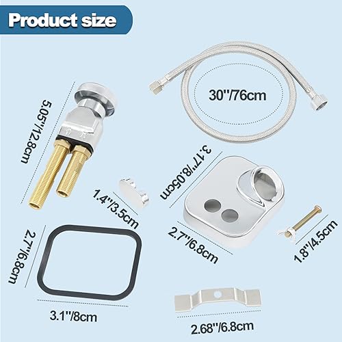 Miniatura 5 de Kit de rompedor de vacío de tazón de champú 7 piezas de repuesto para fregadero de salón