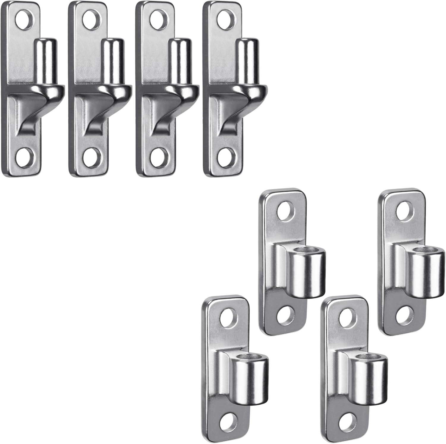 304 Stainless Steel Gate Hinges, Heavy Duty Wall Mount Gate Hinges with 5/8’’ Pin for Fence, Farm, Barn Gates