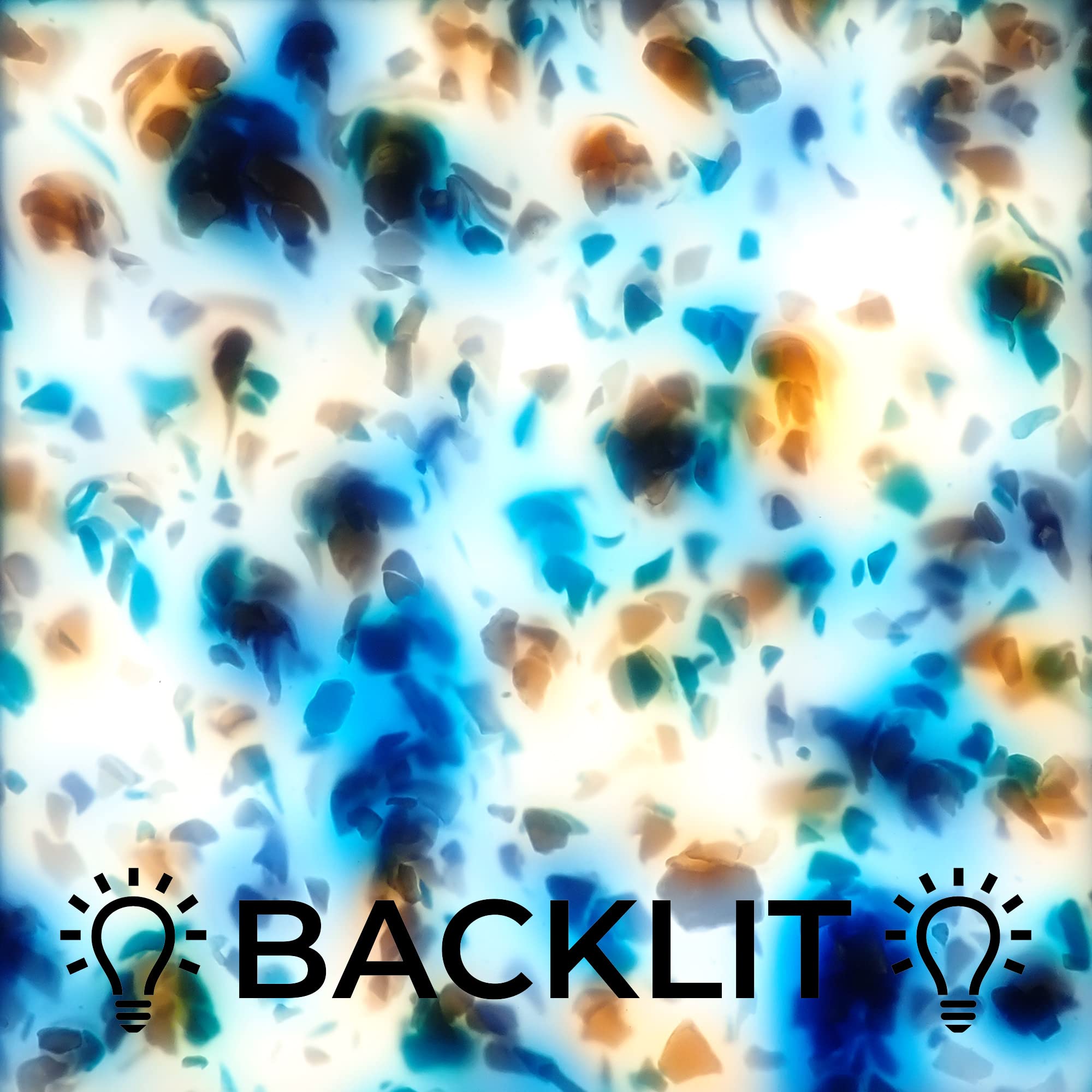 Incudo Steel Blue Crystal Acrylic Sheet - 500x300x3mm - Image 2