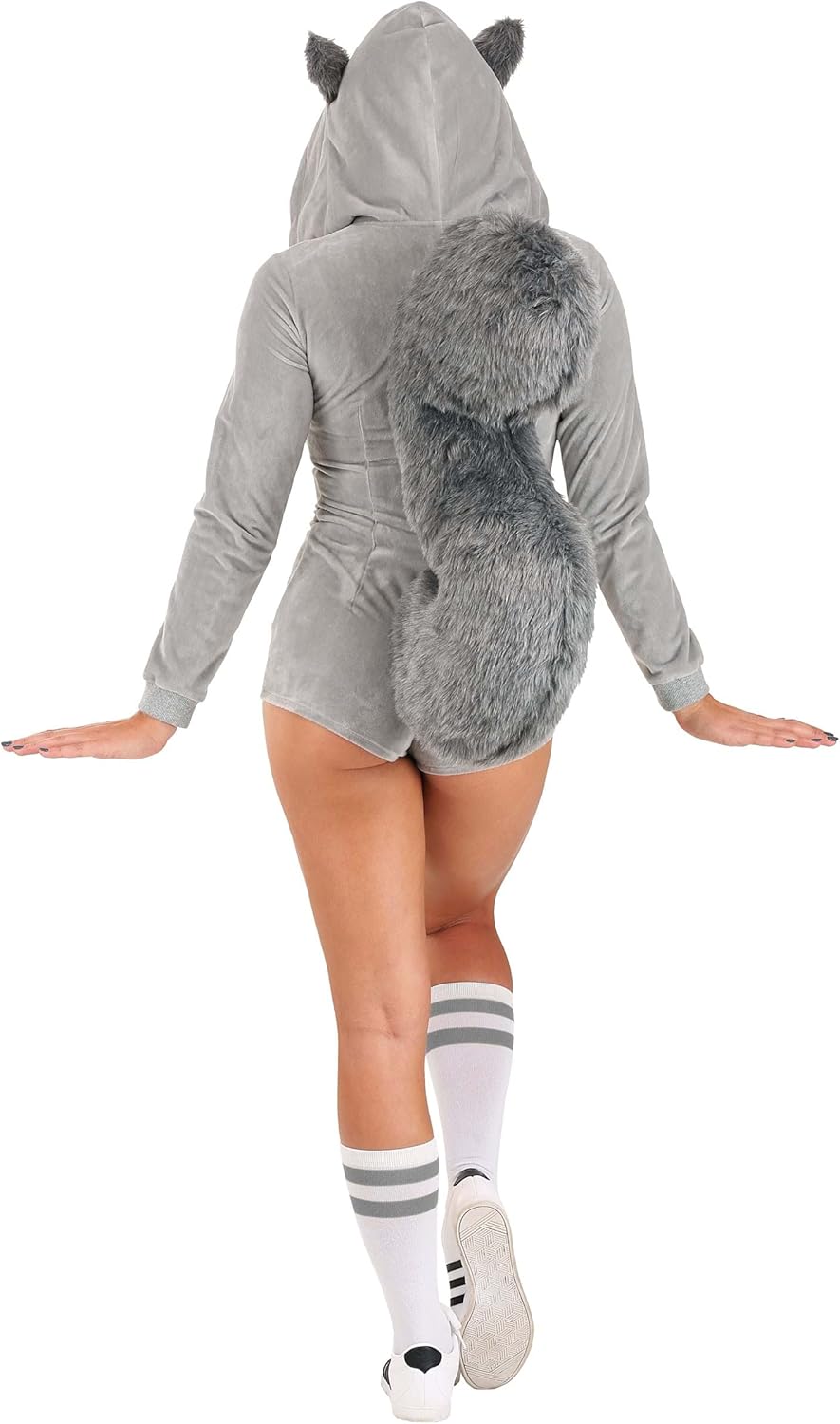 Sassy Squirrel Costume for Women - Animal Romper Jumpsuit for Adults - Woodland Animal Costume for Women