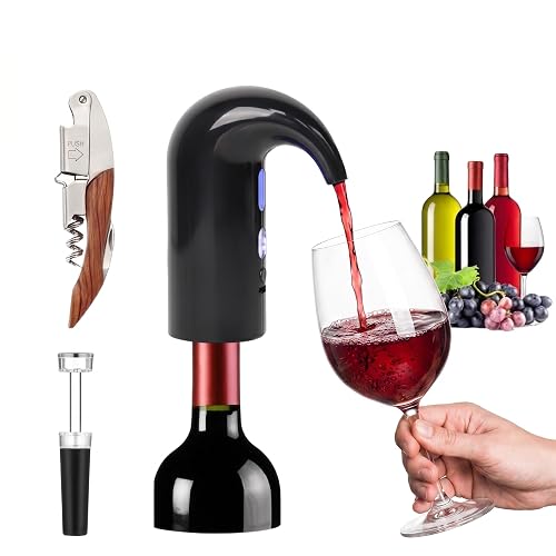 Hotool Electric Wine Aerator, Automatic Wine Dispenser Pump, Wine Gifts