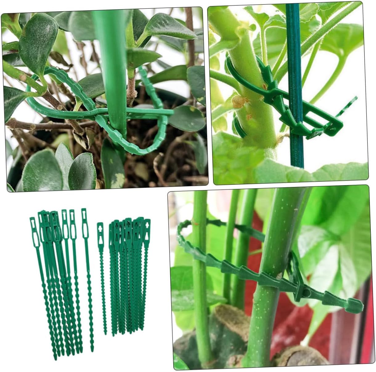 Yardwe Garden Ties for Vines 200pcs Sturdy Plant Cable Ties for Outdoor Plants