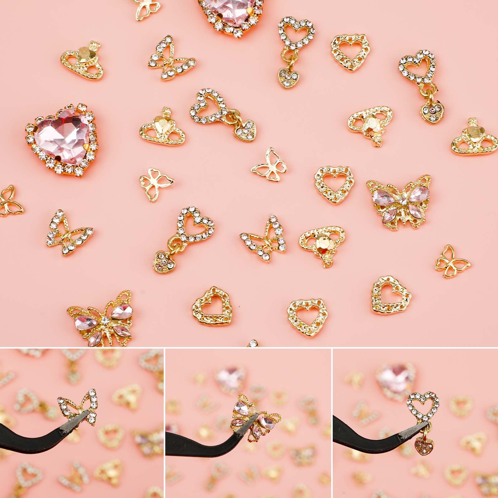 27pcs Mixed Styles 3D Nail Charms - Image 3