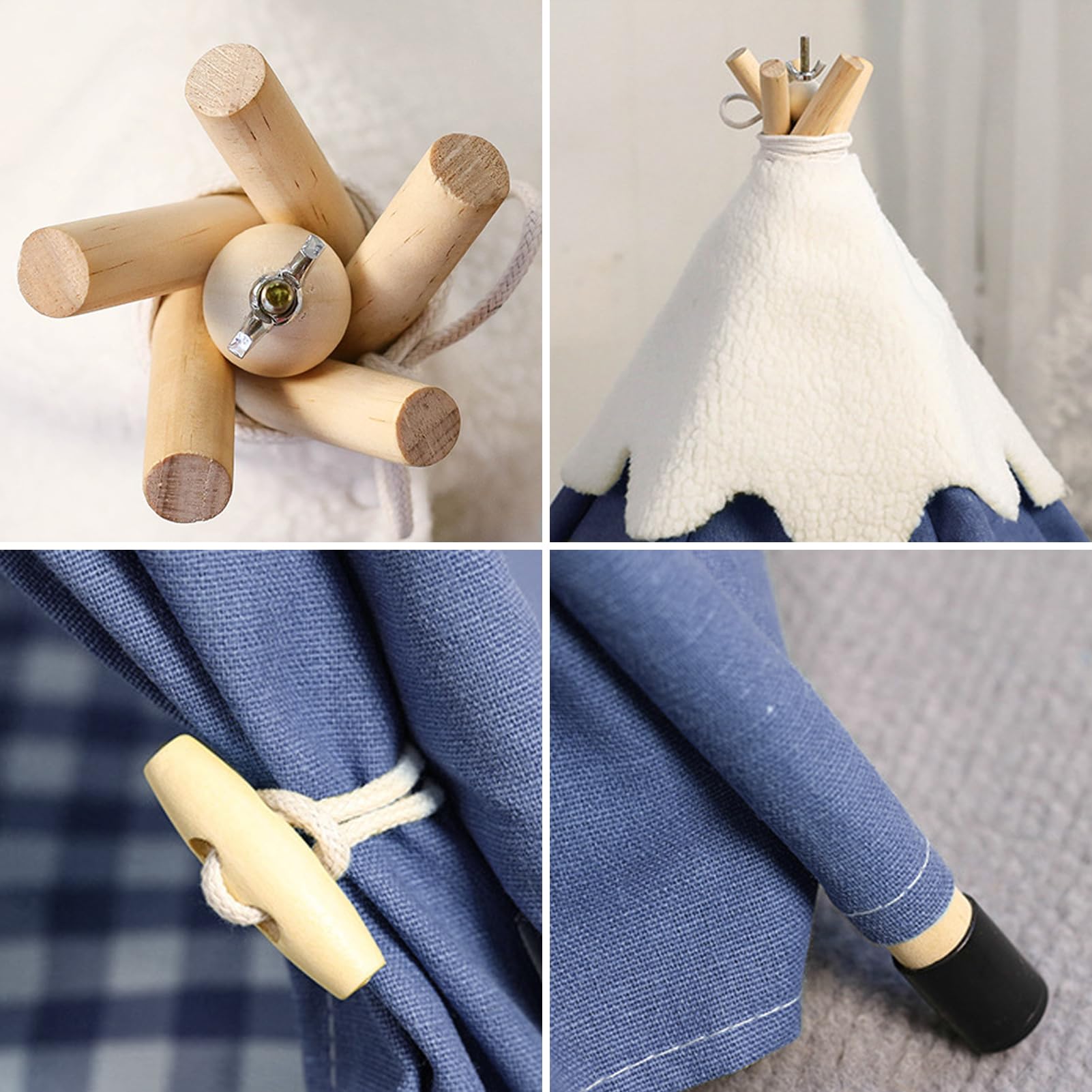 GIBZ Tenda per Animali Domestici con Cuscino Rimovibile Graziosa Casetta Cani Lavabile Tende Gatti in Tela per Interni ed Esterni, Blu Navy, M