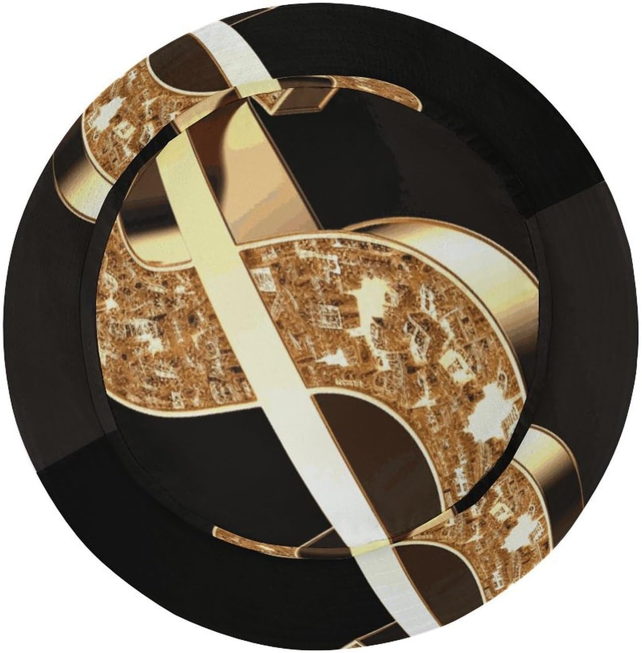 Gold Dollar Sign Bucket Hat Packable Sun Hats Travel Summer Beach Fisherman Cap for Women Men Teens