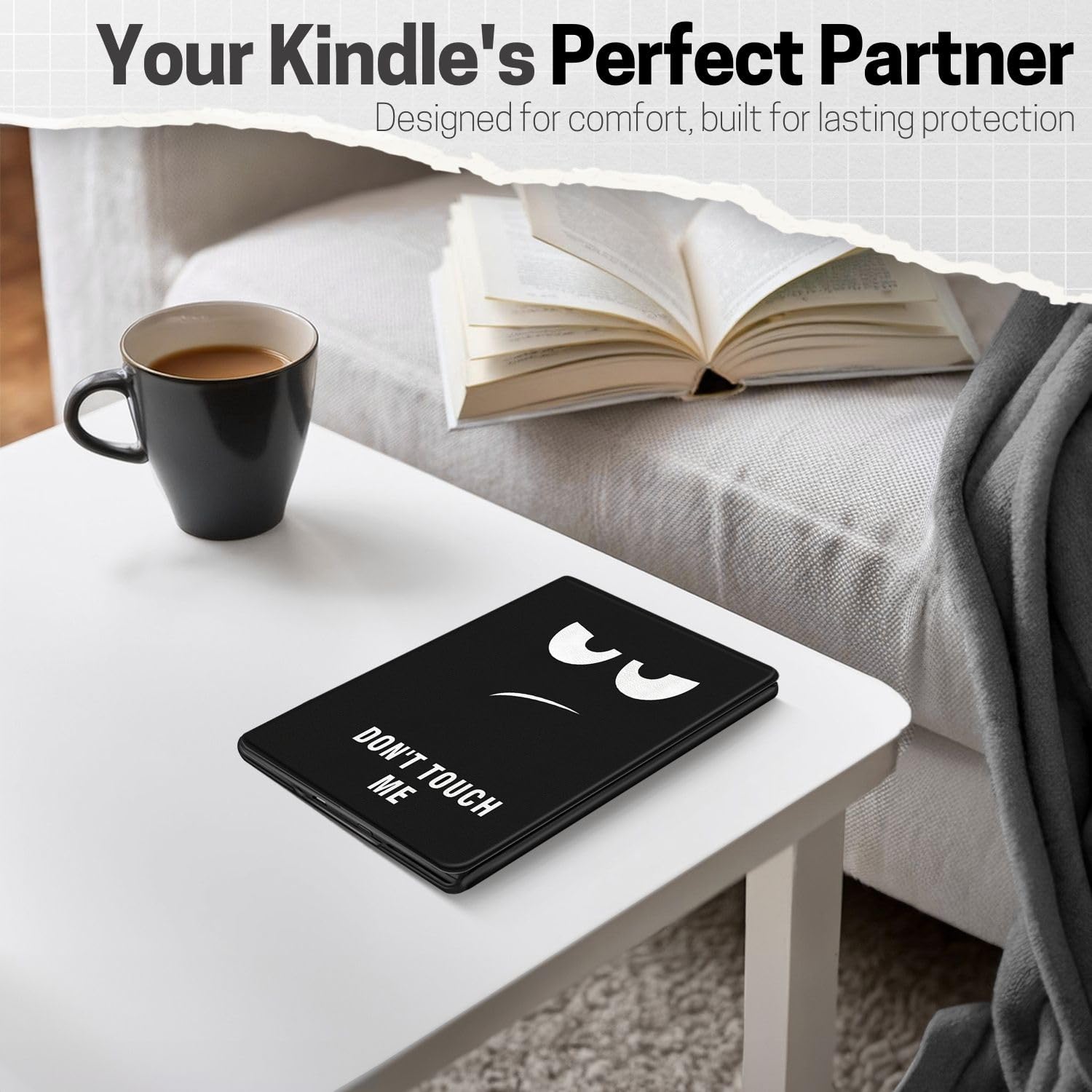 TNP - Custodia sottile e leggera per Kindle di 11a generazione, con spegnimento automatico e spegnimento per Amazon Kindle E-Reader da 6", versione 11a generazione 2022 (non toccare)
