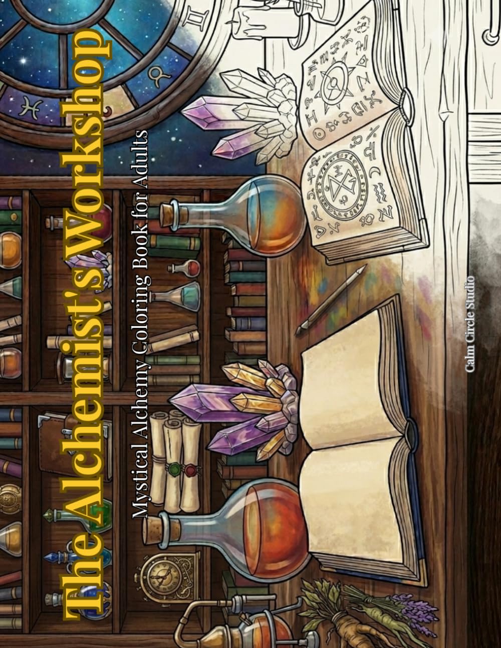 The Alchemist's Workshop: Mystical Alchemy Coloring Book for Adults