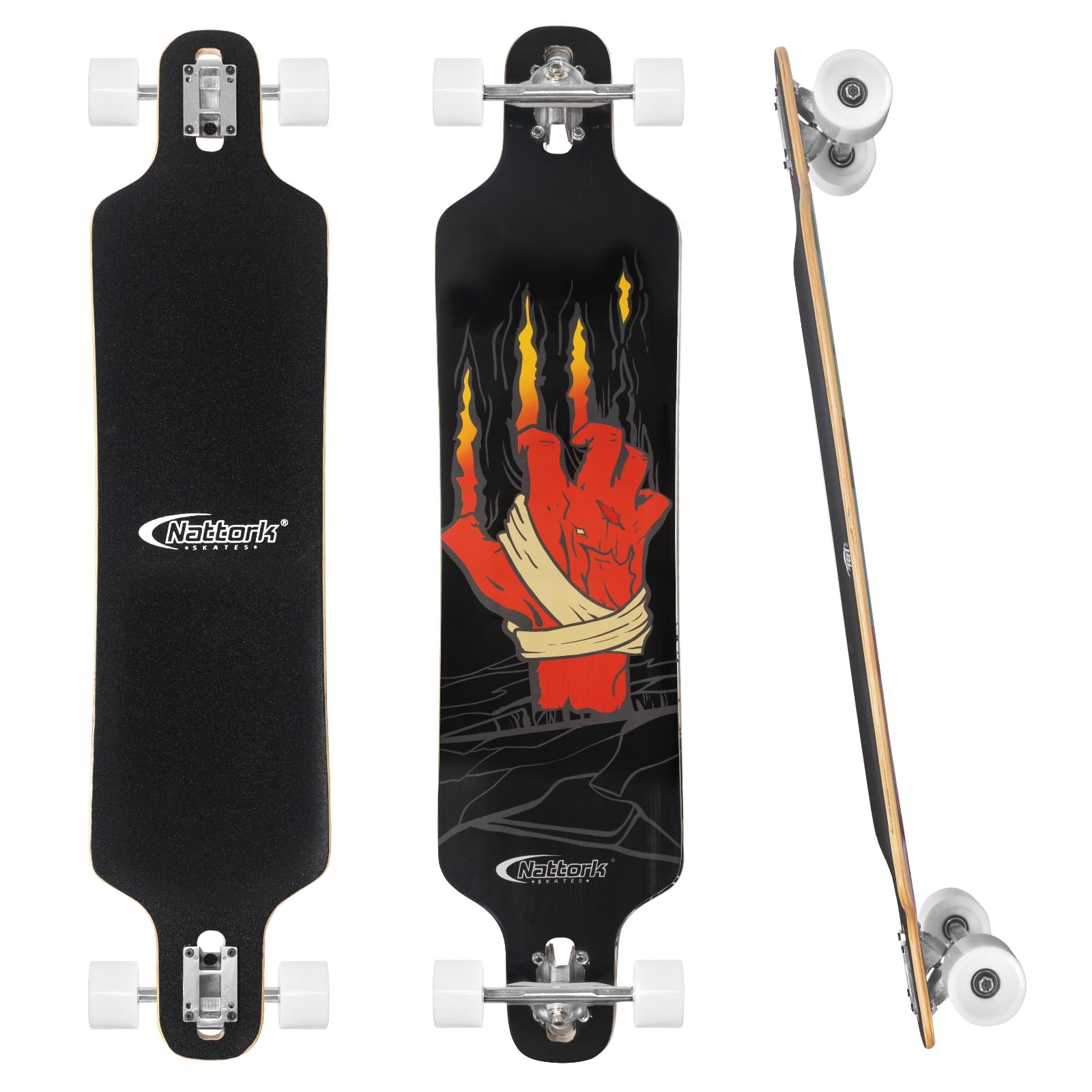 Amazon.com : Nattork 42 Inch Cruiser Longboard Skateboard Complete