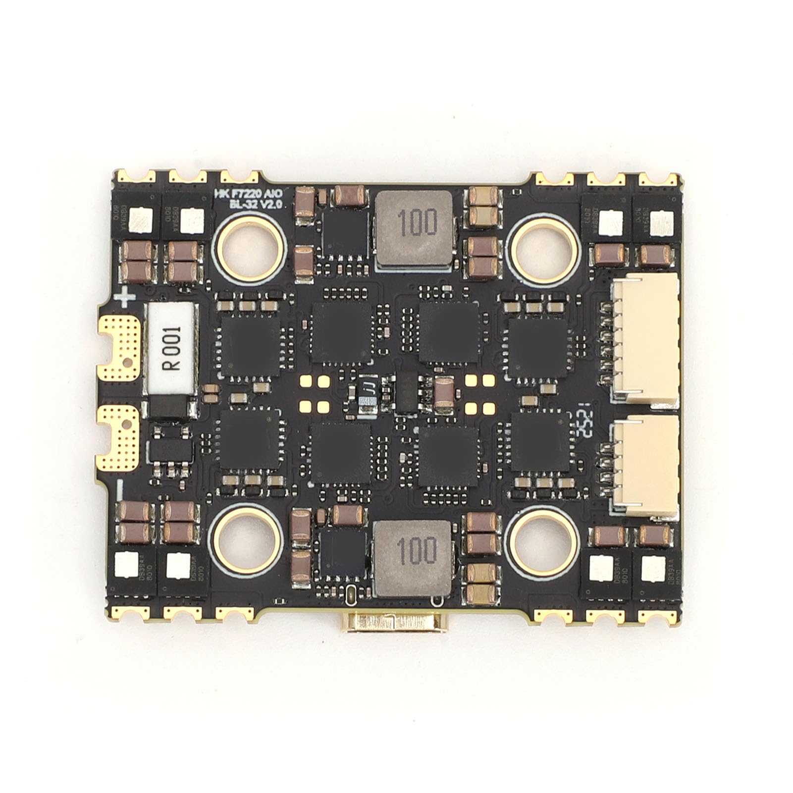 STM32F722RET6 Kontroler Lotu AIO, Lekki 50A 4 w 1 ESC z OSD i Barometrem dla Dronów Wyścigowych FPV