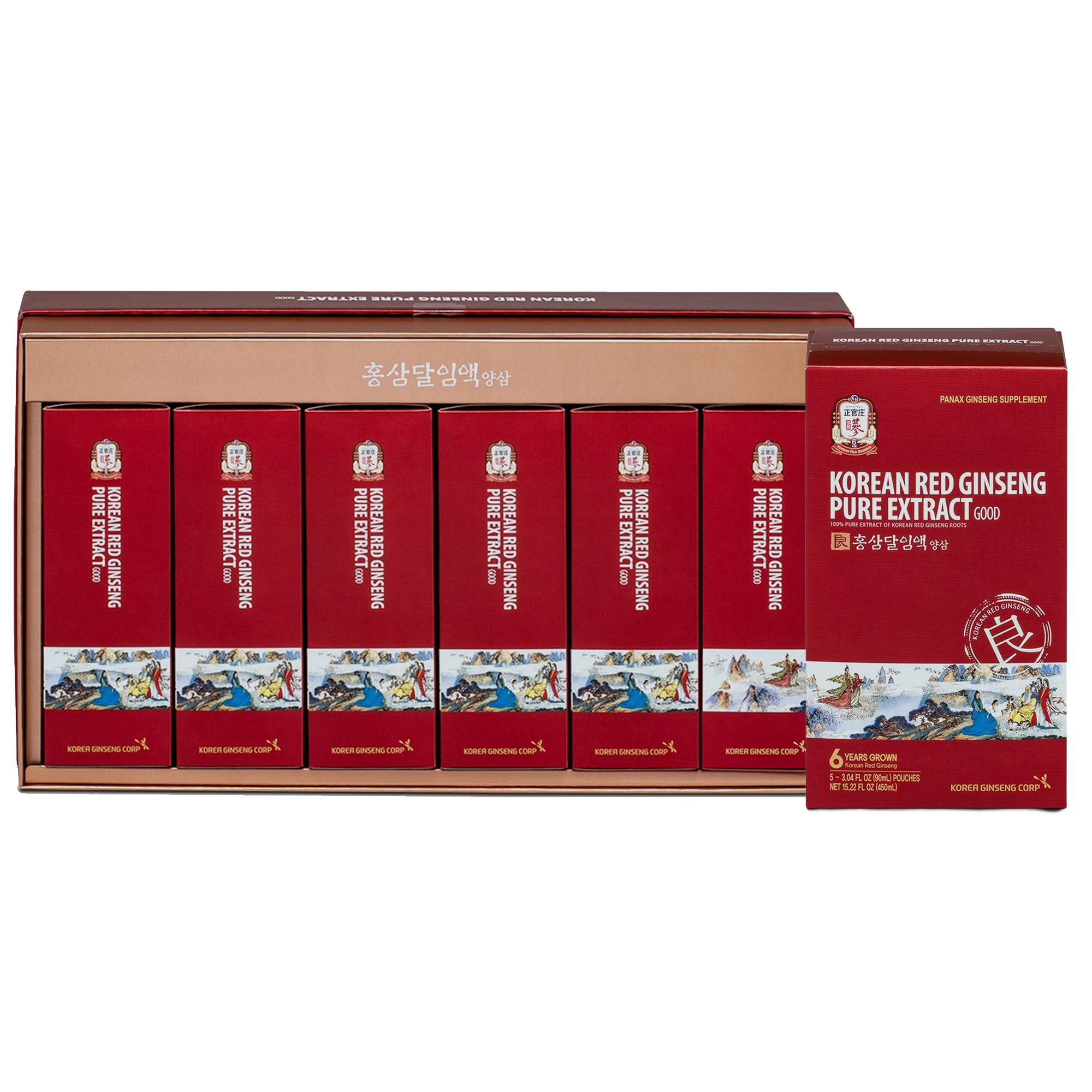 JUNG KWAN JANG Korean Red Ginseng Pure Extract Good Energy Boost 30 Count Good Grade