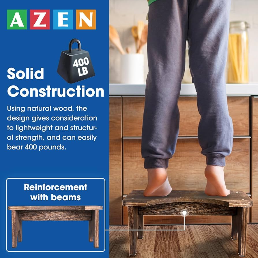 Amazon.com: AZEN Wood Toilet Stool Squat Adult, Poop Stool