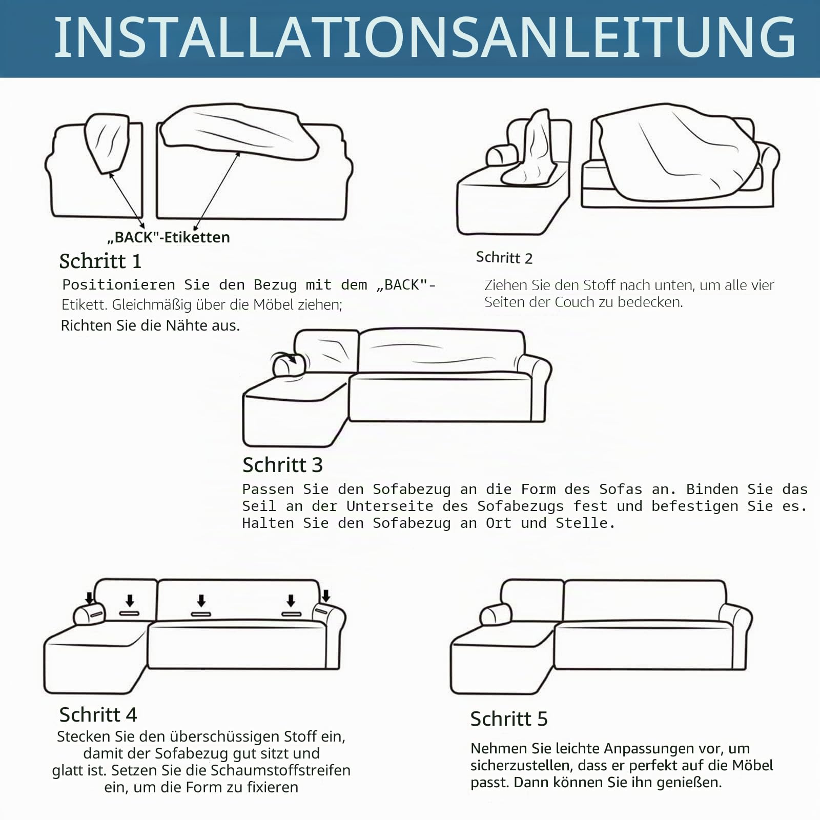 Stretch Samt Sofabezug L Form-Beigegrau-2 Sitzer+3 Sitzer | Weich Bequem Anti-rutsch überzug ecksofa Waschbarer Für Kinder Haustiere Hunde Katzen