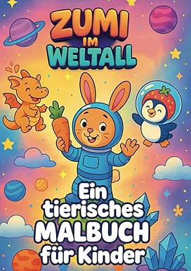 Zumi im Weltall – Ein tierisches Malbuch für Kinder