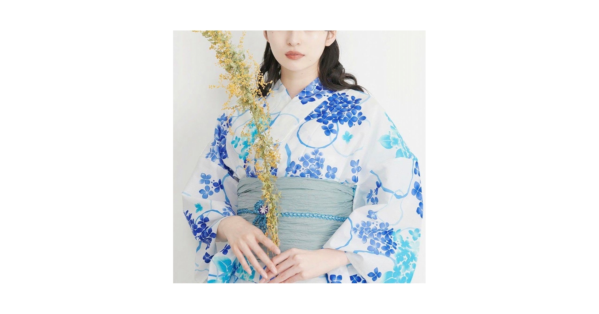 Dita 浴衣 朝凪の泡沫紫陽花 Amazon.co.jp: dita 浴衣 朝凪の泡沫紫陽花 花柄 ブルー
