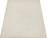 the carpet Rio Modern Short Pile Rug, Soft and Easy-Care Non-Slip Rug with 3D Look, Durable, for Living Room and Bedroom, Cream, 300 x 400 cm - 3