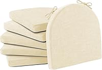 Vista 27 de IPYNBAP Cojines para sillas de comedor con lazos y funda extraíble, cojines para sillas de comedor y cocina con parte inferior antideslizante