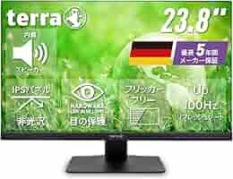 TERRA 24インチ モニター フルHD 2448WPV  ノングレア 楽天市場】液晶モニターPCディスプレイ 縦 回転 高さ調節 23.8