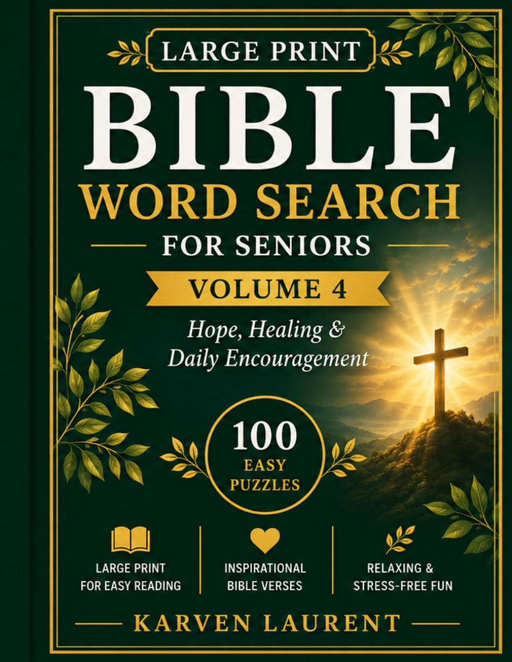 Large Print Bible Word Search for Seniors: Volume 4 — Hope, Healing & Daily Encouragement