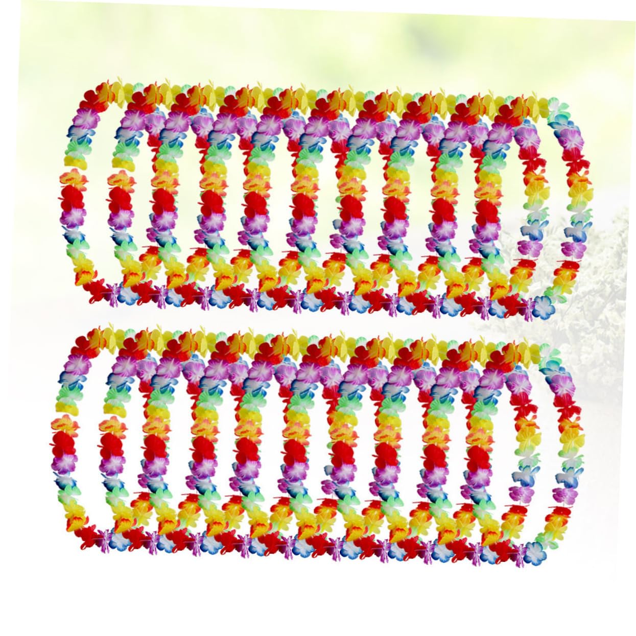 Ciieeo 40 Piezas Guirnalda Hawaiana Collar de Flores Tropicales Collares Hawaianos Guirnalda de Flores Collar de Flores Hawaianas Guirnalda Luau constituir cochinillo asado