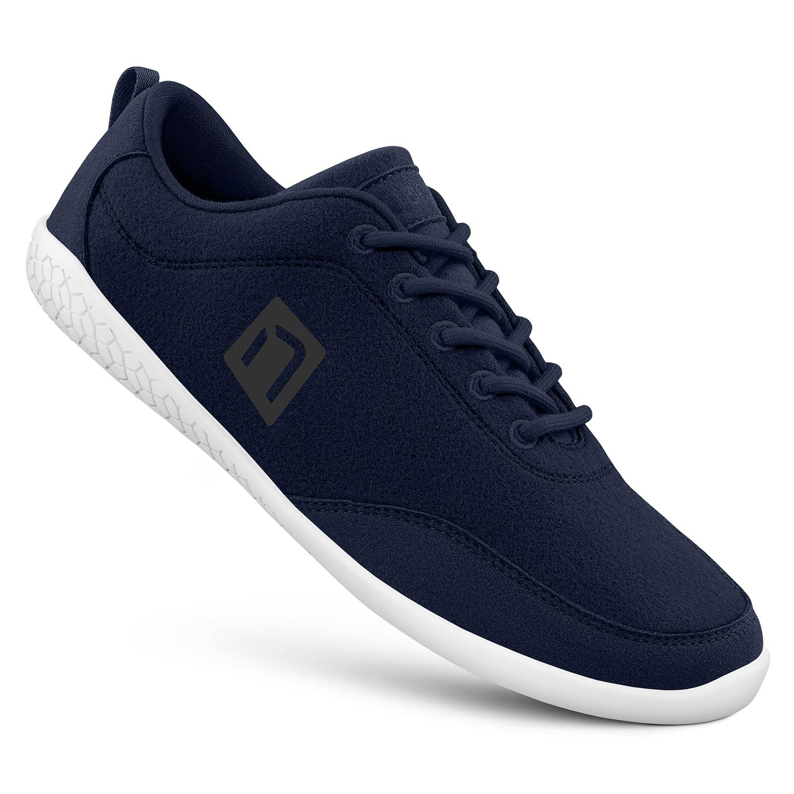 Nanga Barefoot Men - Merino Barefoot Shoes for Men, Outdoor Trainers Made of Merino Wool, Health Shoes, Trail Running Shoes (Dark Blue, Numeric_42), darkblue, 9 UK