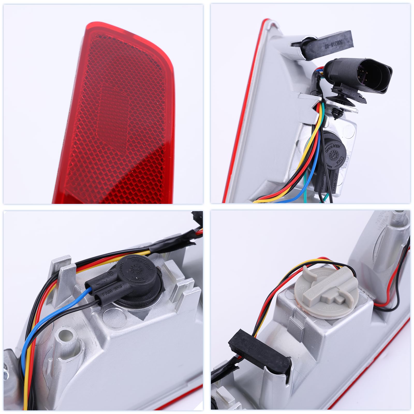 Fanale posteriore del paraurti posteriore, Fanalino posteriore destro lato passeggero compatibile con Audi Q5 8R 2008-2017, sostituisce 8R0945096 8R0945096B