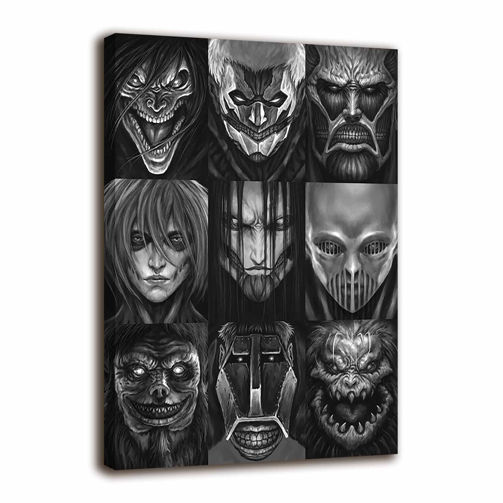 Amazon.co.jp: 進撃の巨人ポスター アニメ壁画キャンバス プリント