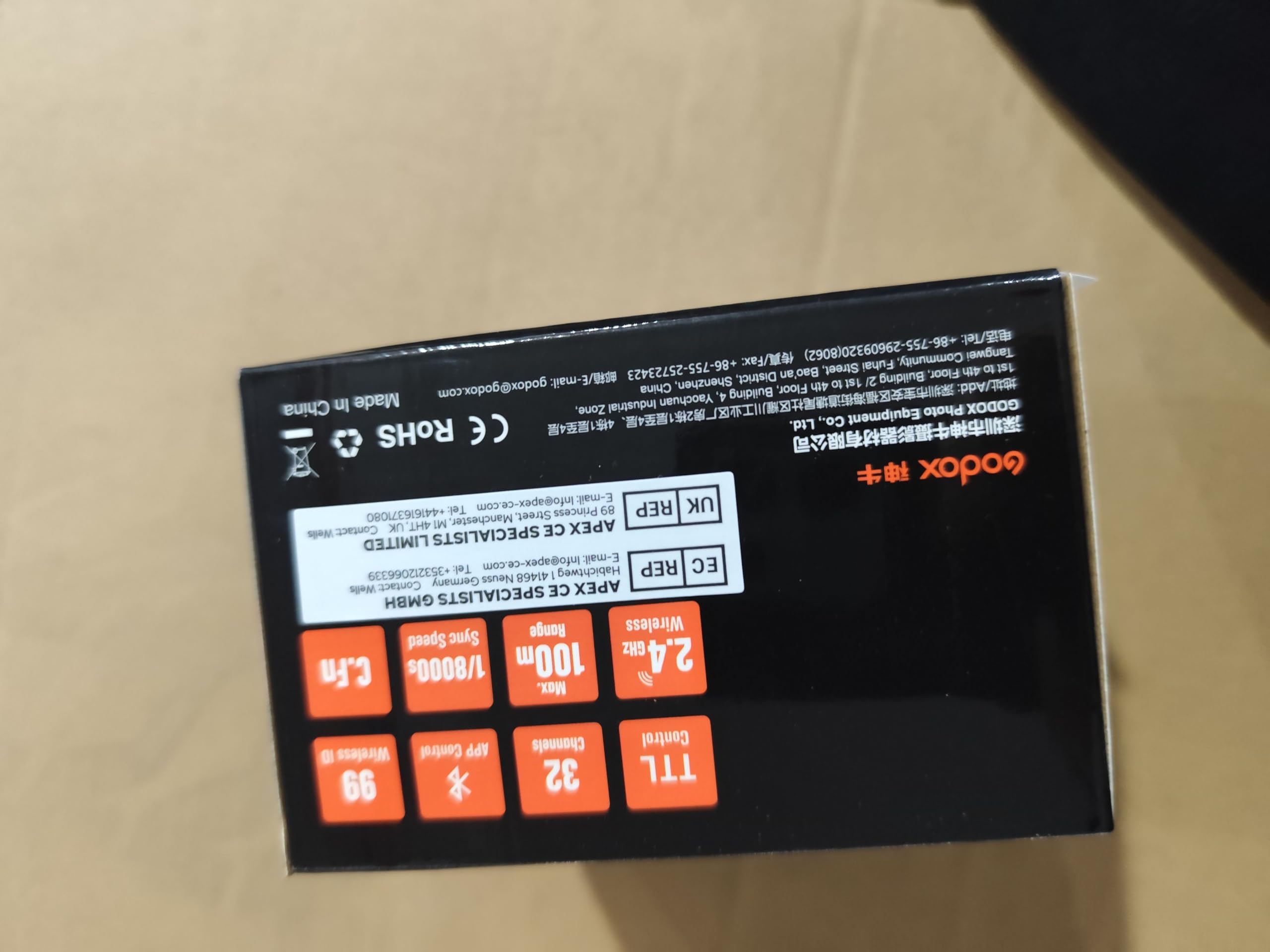 Godox X2T-F TTL 2.4G Wireless Flash Trigger for Fuji, Bluetooth Connection, 1/8000s HSS, TCM Function, 5 Separate Group Buttons, 3 Function Button for Quick Setting for Fuji Camera